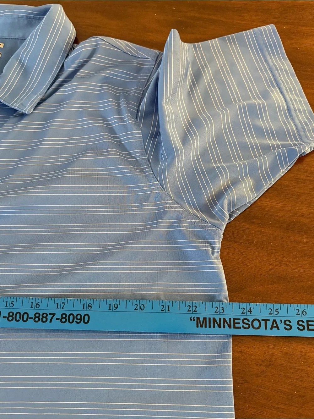 Adidas Climalite men’s large blue striped golf polo short sleeve casual work top